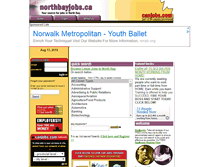 Tablet Screenshot of northbayjobs.ca